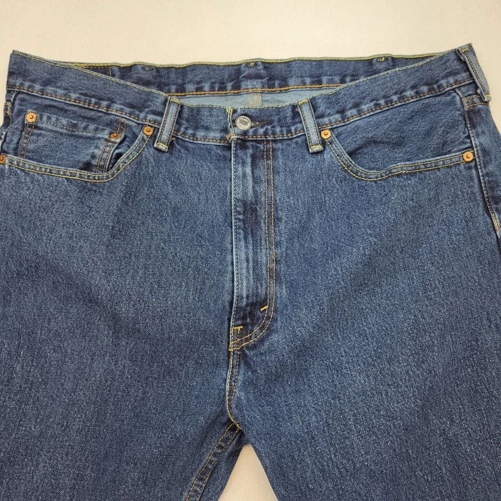 Levi's‎ 505 Jeans Mens 38x30 Blue Regular Straight Medium Wash Denim